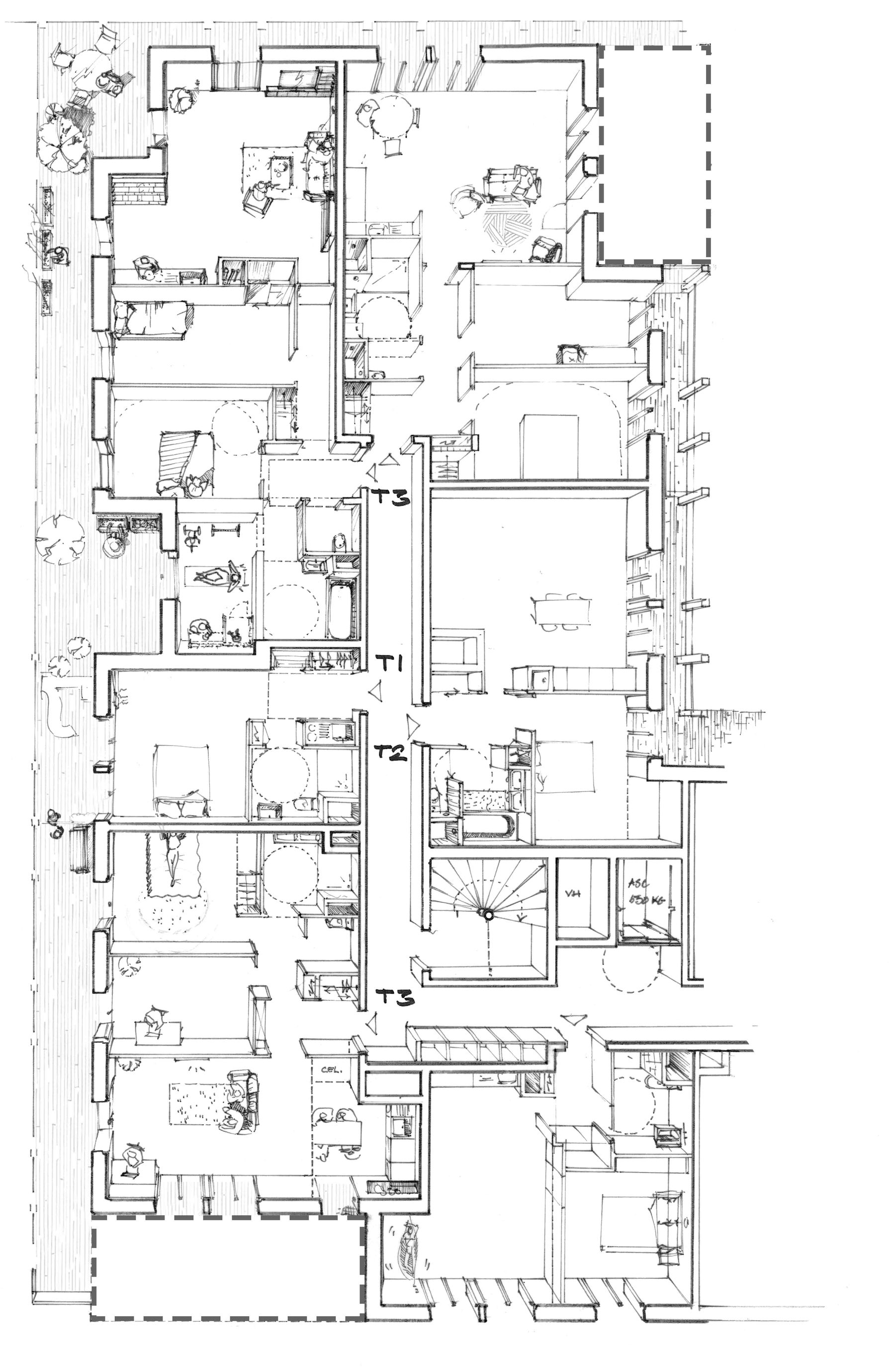 Programme mixte — bureaux & 74 logements — vue 3